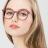 Chance Matte Scarlet MétalMontures de lunettes de vue pour Femmes d'EyeBuyDirect