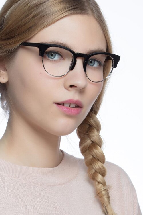 Macaw Black AcetateEyeglass Frames for Women from EyeBuyDirect