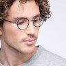 Anywhere Brun AcétateMontures de lunettes de vue pour Hommes d'EyeBuyDirect