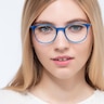 Tangent Blue MetalEyeglass Frames for Women from EyeBuyDirect