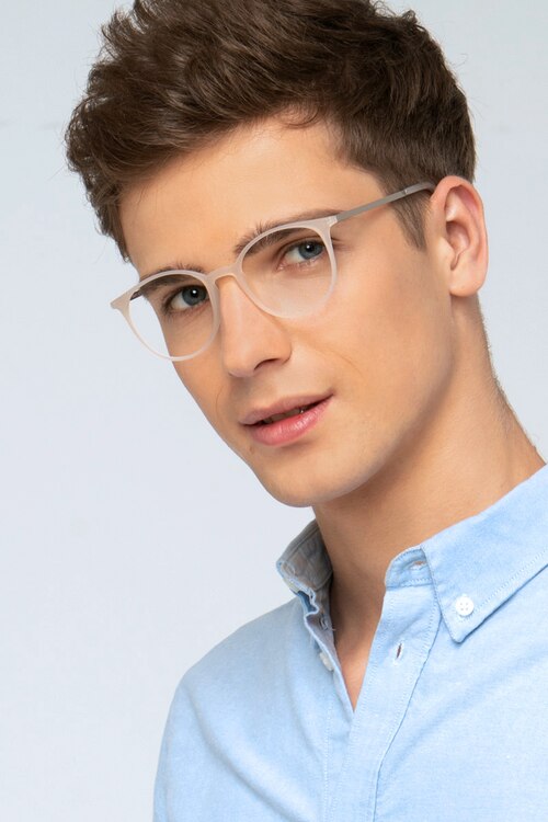 Tangent Transparent MétalMontures de lunettes de vue pour Hommes d'EyeBuyDirect