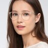 Tangent Transparent MétalMontures de lunettes de vue pour Femmes d'EyeBuyDirect