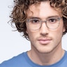 Marilou Marble Slate MetalEyeglass Frames for Men from EyeBuyDirect