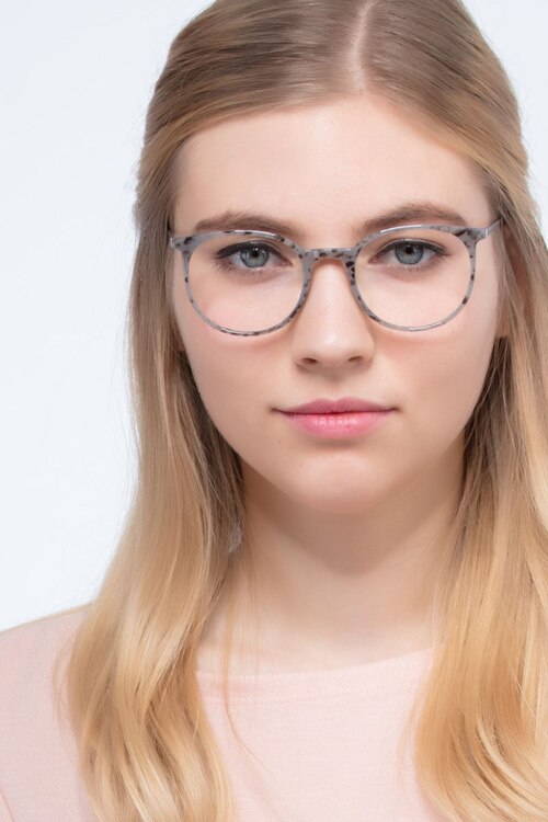 Marilou Marble Slate MetalEyeglass Frames for Women from EyeBuyDirect