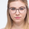Marilou Marble Slate MetalEyeglass Frames for Women from EyeBuyDirect