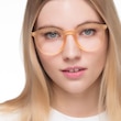 Grin Matte Yellow Plastic, MetalEyeglass Frames for Women from EyeBuyDirect