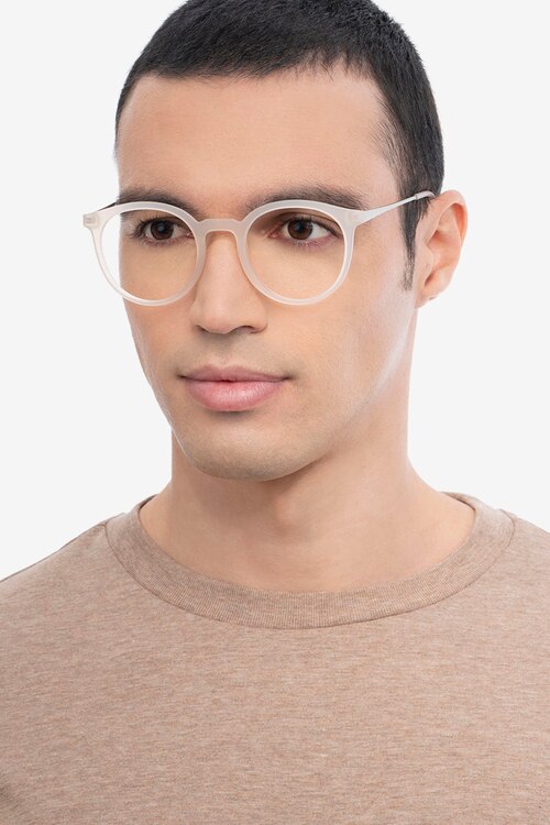 Grin Matte Clear Plastic-metalMontures de lunettes de vue pour Hommes d'EyeBuyDirect