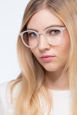 Matte Clear Grin -  Plastic Eyeglasses