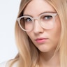 Grin Matte Clear Plastic-metalMontures de lunettes de vue pour Femmes d'EyeBuyDirect