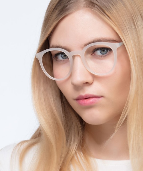 Grin Matte Clear Plastic, MetalEyeglass Frames for Women from EyeBuyDirect