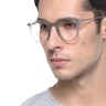 Grin Matte Gray MetalEyeglass Frames for Men from EyeBuyDirect