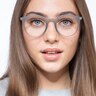 Grin Matte Gray MetalEyeglass Frames for Women from EyeBuyDirect
