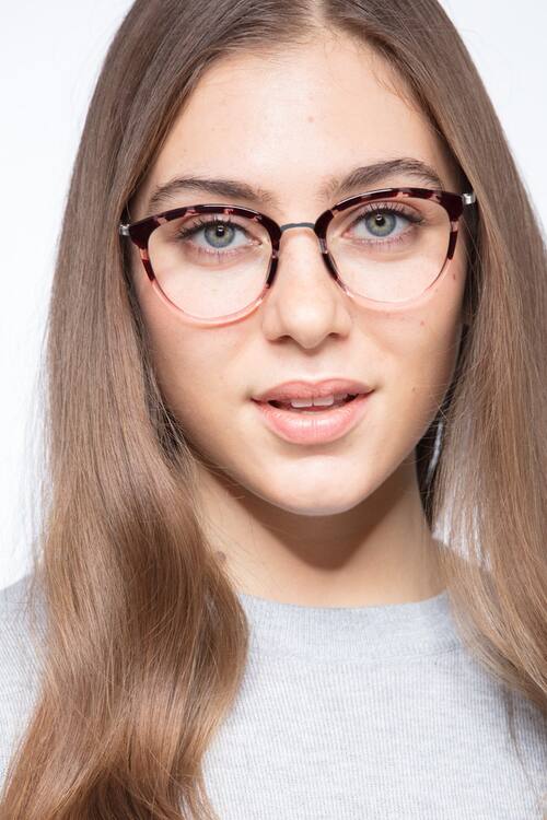 Pink Floral Lightworks -  Plastic-metal Eyeglasses