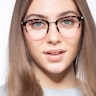 Lightworks Pink Floral Plastic-metalEyeglass Frames for Women from EyeBuyDirect