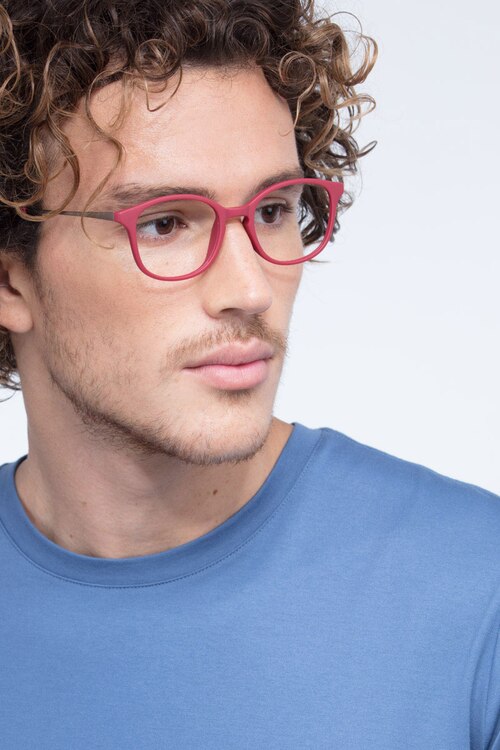 Villa Raspberry Plastic-metalEyeglass Frames for Men from EyeBuyDirect