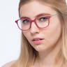 Villa Raspberry Plastic-metalEyeglass Frames for Women from EyeBuyDirect