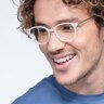 Villa White MetalEyeglass Frames for Men from EyeBuyDirect