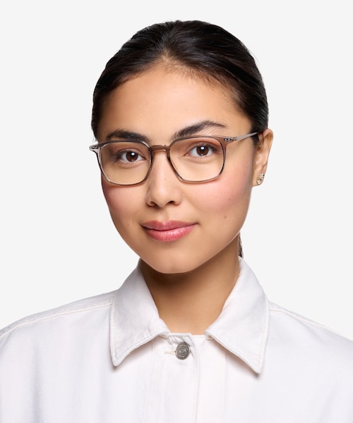 Ghostwriter Gray Plastic, MetalEyeglass Frames for Women from EyeBuyDirect