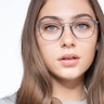 Crave Matte Gray MétalMontures de lunettes de vue pour Femmes d'EyeBuyDirect