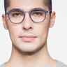 Crave Matte Navy MetalEyeglass Frames for Men from EyeBuyDirect