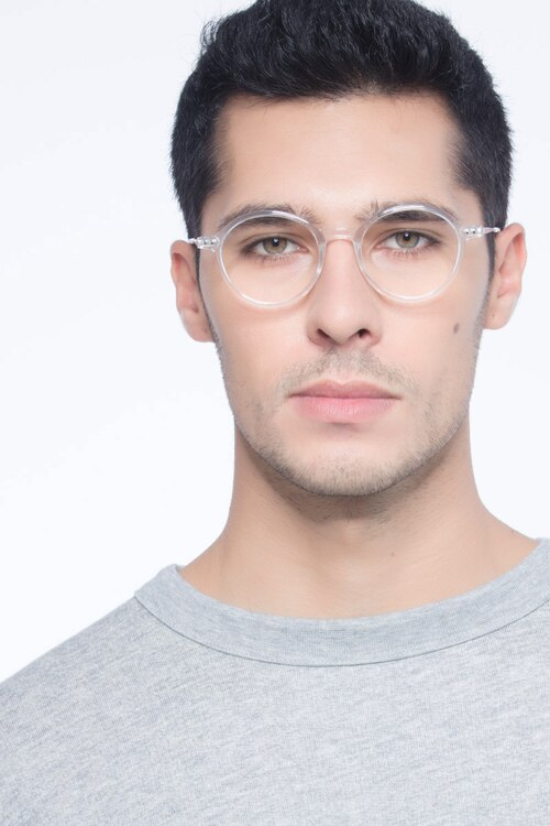 Hijinks Clear Plastic-metalEyeglass Frames for Men from EyeBuyDirect