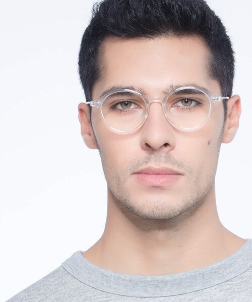 Hijinks Clear Plastic, MetalEyeglass Frames for Men from EyeBuyDirect