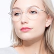 Hijinks Clear Plastic, MetalEyeglass Frames for Women from EyeBuyDirect