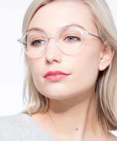 Hijinks Clear Plastic, MetalEyeglass Frames for Women from EyeBuyDirect