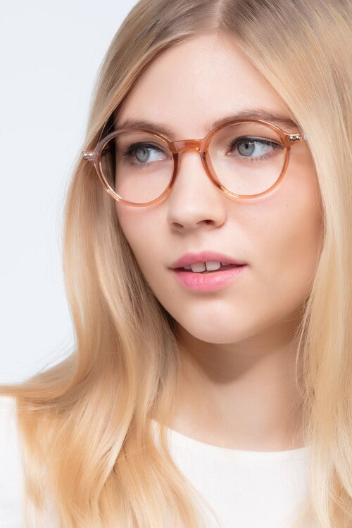 Hijinks Cinnamon Plastic-metalEyeglass Frames for Women from EyeBuyDirect