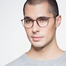 Strike Matte Tortoise Plastic-metalMontures de lunettes de vue pour Hommes d'EyeBuyDirect