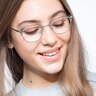Links Matte Gray MetalEyeglass Frames for Women from EyeBuyDirect