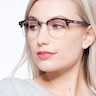 Roots Fleuries Plastic-metalMontures de lunettes de vue pour Femmes d'EyeBuyDirect