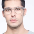 Roots Speckled Gray Plastic, MetalEyeglass Frames for Men from EyeBuyDirect