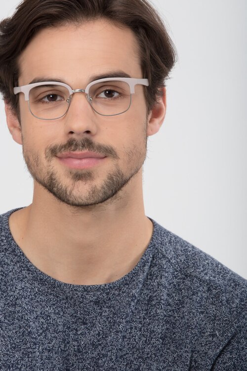 Yokote Gris Plastic-metalMontures de lunettes de vue pour Hommes d'EyeBuyDirect