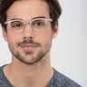 Yokote Gris Plastic-metalMontures de lunettes de vue pour Hommes d'EyeBuyDirect