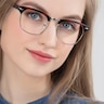 Coexist Tortoise Plastic-metalEyeglass Frames for Women from EyeBuyDirect