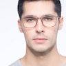 Hurricane Matte Cinnamon Plastic-metalEyeglass Frames for Men from EyeBuyDirect