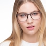 Hurricane Matte Gray Plastic-metalEyeglass Frames for Women from EyeBuyDirect