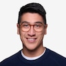 Lindsey Clear Orange Plastic-metalEyeglass Frames for Men from EyeBuyDirect