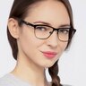 Volary Black Acetate-metalEyeglass Frames for Women from EyeBuyDirect