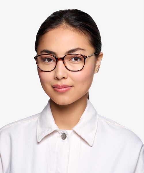 Eros Tortoise Acetate-metalEyeglass Frames for Women from EyeBuyDirect