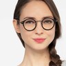 Roto Black Acetate-metalEyeglass Frames for Women from EyeBuyDirect