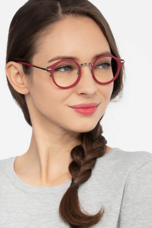 Roto Red AcetateEyeglass Frames for Women from EyeBuyDirect