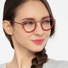Roto Red AcetateEyeglass Frames for Women from EyeBuyDirect