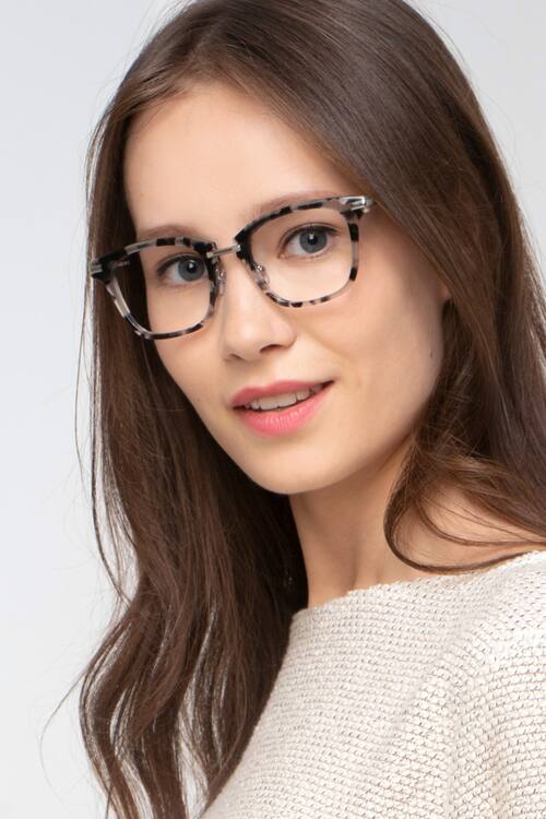 Gray Floral Candela -  Acetate-metal Lunettes de vue