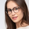 Candela Gray Floral Acetate-metalEyeglass Frames for Women from EyeBuyDirect