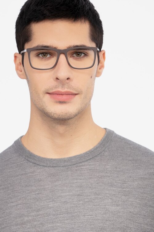 Instance Brown Acetate-metalEyeglass Frames for Men from EyeBuyDirect