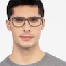 Instance Brown Acetate-metalEyeglass Frames for Men from EyeBuyDirect