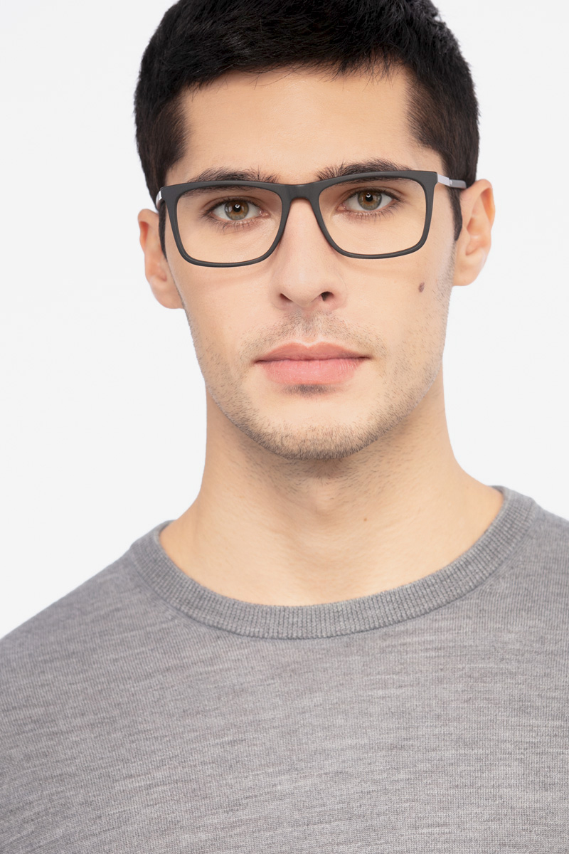 Instance Rectangle Black Glasses For Men Eyebuydirect Canada 