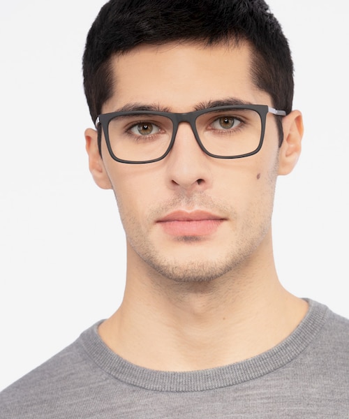 Instance Black Acetate, MetalEyeglass Frames for Men from EyeBuyDirect